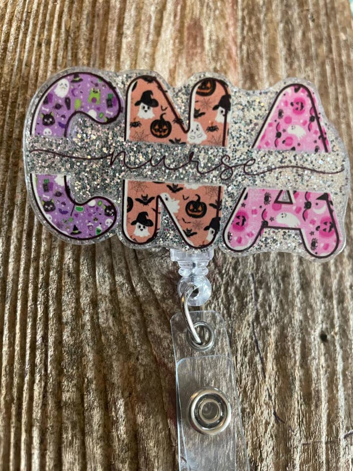 Badge Reel Halloween CNA for wholesale by The Wild Poppy