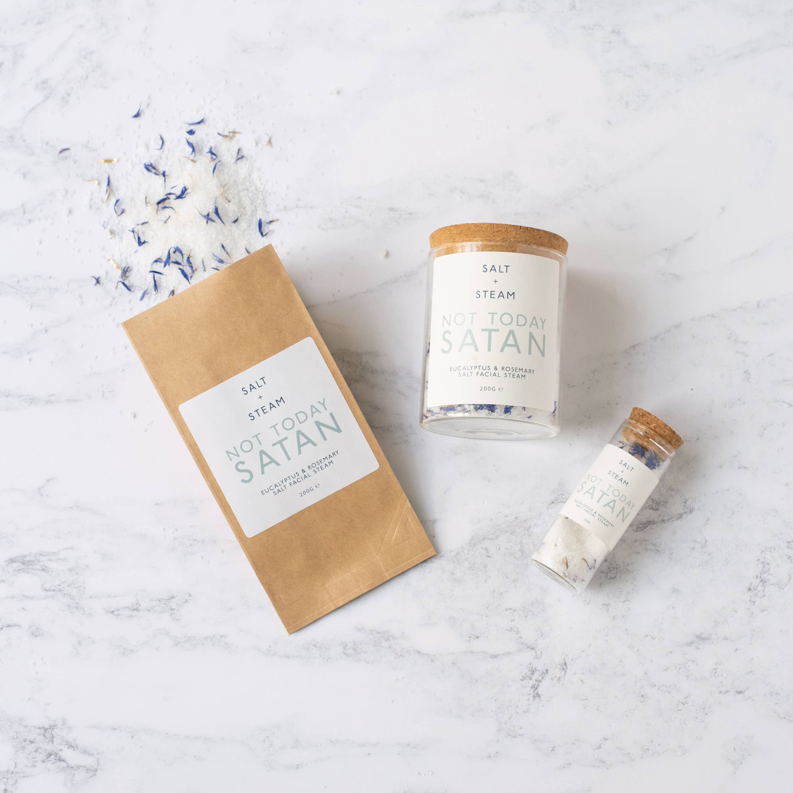 Salt + Steam – wholesale Facial steam – Not Today, Satan - Eucalyptus Facial Steam 50g & 200g3