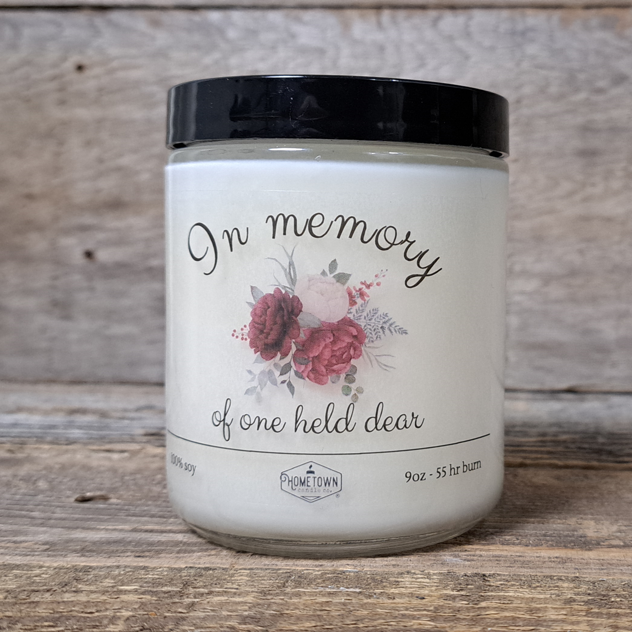 Hometown Candle Co. – wholesale Burkljus – Vård ljus: I minnet (6 oz)3