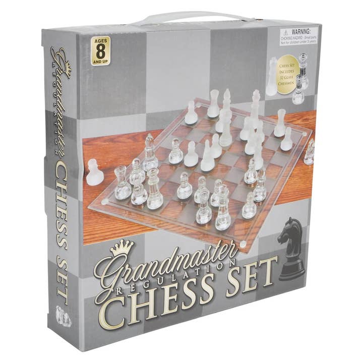 Juego de mesa GLASS CHESS SET LLB de 7.5 pulgadas para venta al por mayor de La Luna Bella - Toys
