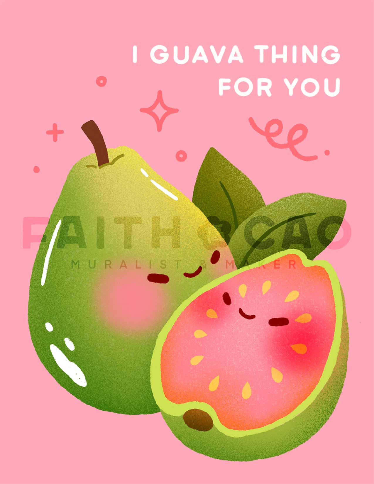 Caoculator - Wholesale Love Card - Guava Card1