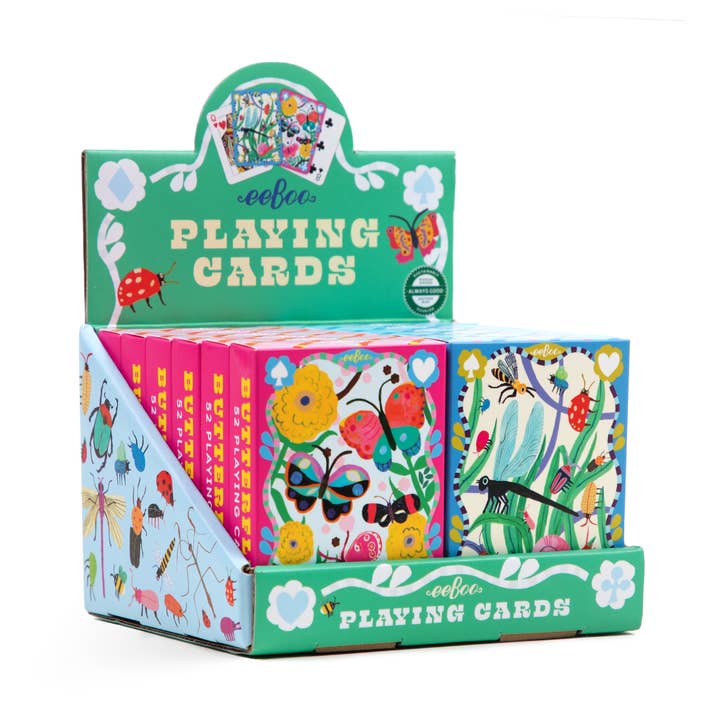 Butterflies & Bugs Playing Cards Assortment for wholesale by eeBoo