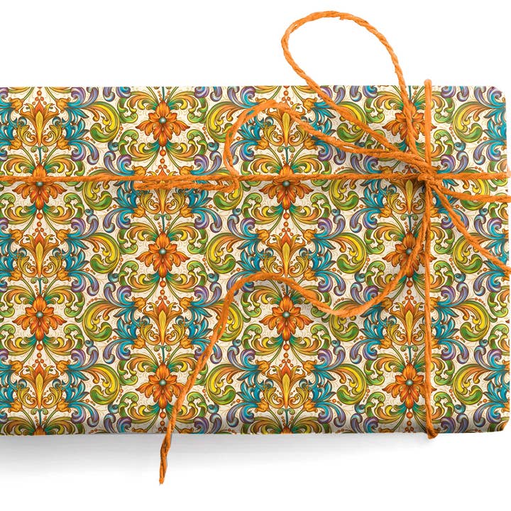 San Lorenzo Design – wholesale Flat wrap – Florentine Wrapping Paper, 2 Folded Sheets 19.7 x 27.6 in.86