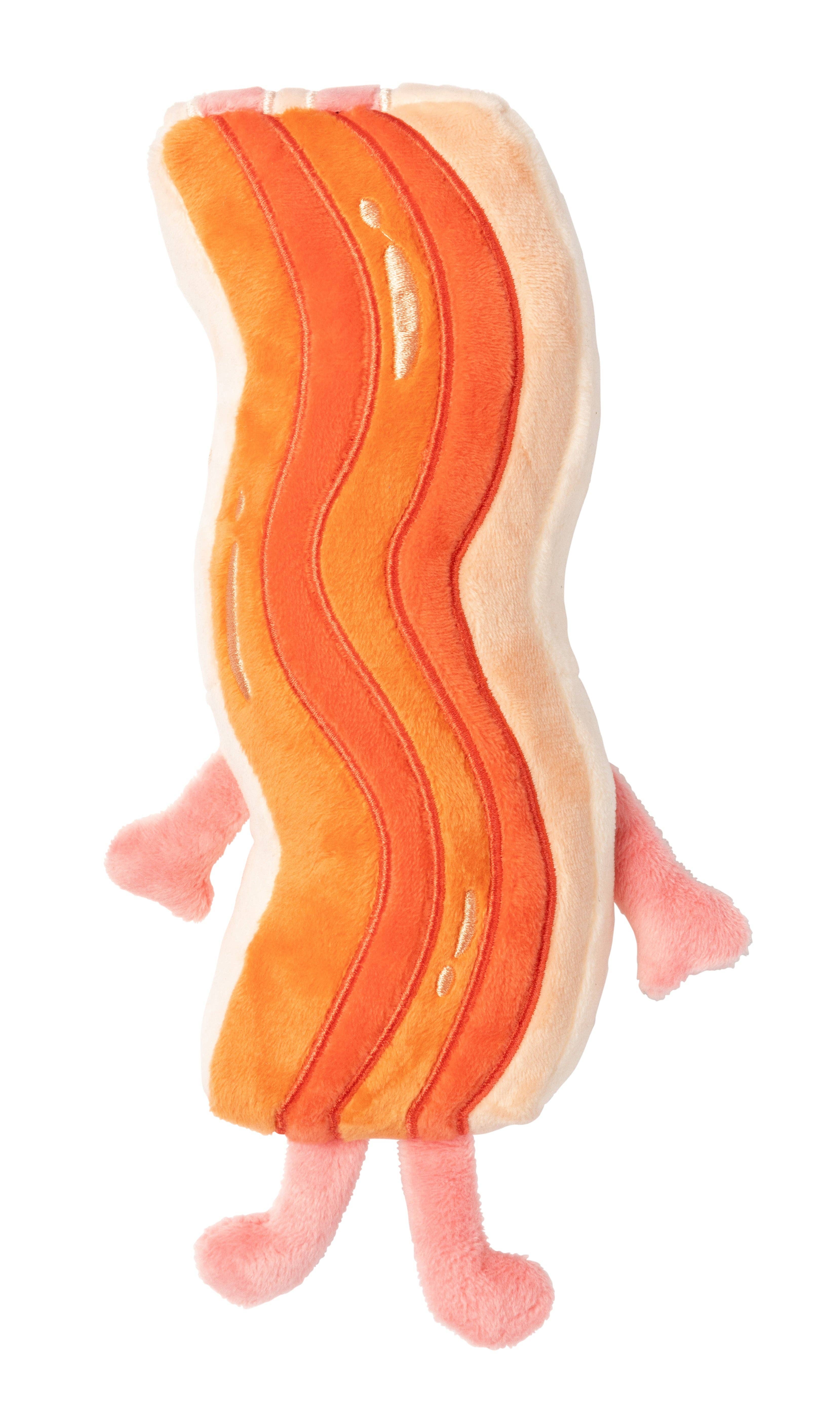 In Vogue Pets – wholesale Pet plush toy – Dog – Meat Heads Kevin Bacon-Strip - Dog Toy1