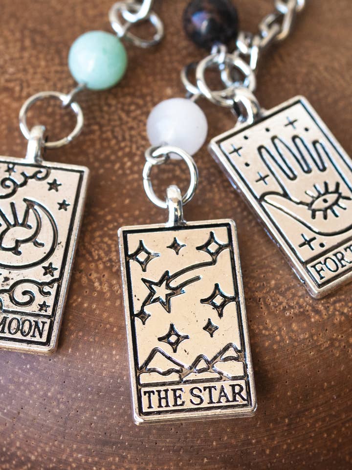 Mini Tarot Keychain for wholesale by Mz. Jones’ Curio, Inc.