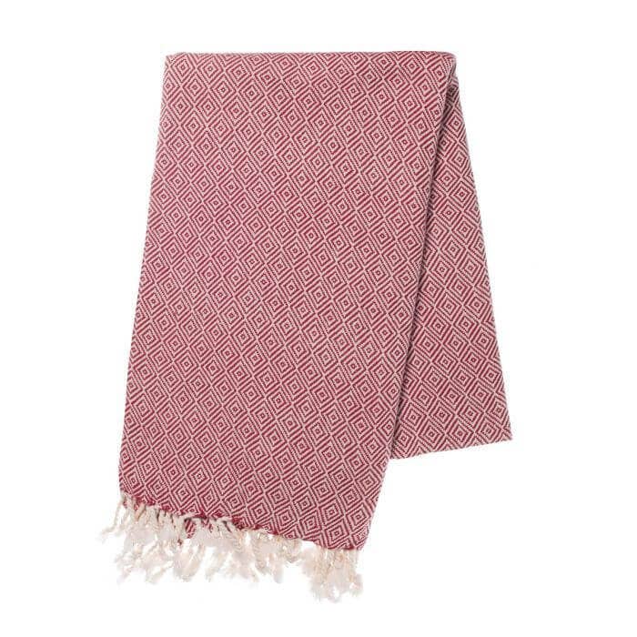 ELMAS Throw / Blanket Bordeaux for wholesale by Buldano