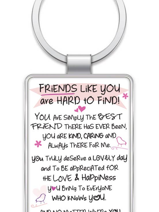 Iwg1024 | Amigos Como Tu São Difíceis De Encontrar - Porta-chaves | £1,35 por atacado de WPL Gifts