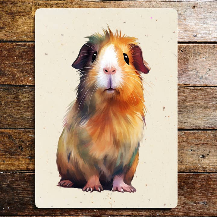 The British Metal Signs Company – wholesale Sign – Majestic Guinea Pig Pet Art Metal Sign Plaque