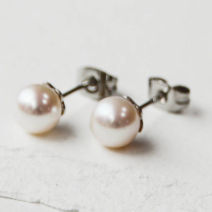 Pearl Stud Earrings for wholesale by Bespoke Bridal