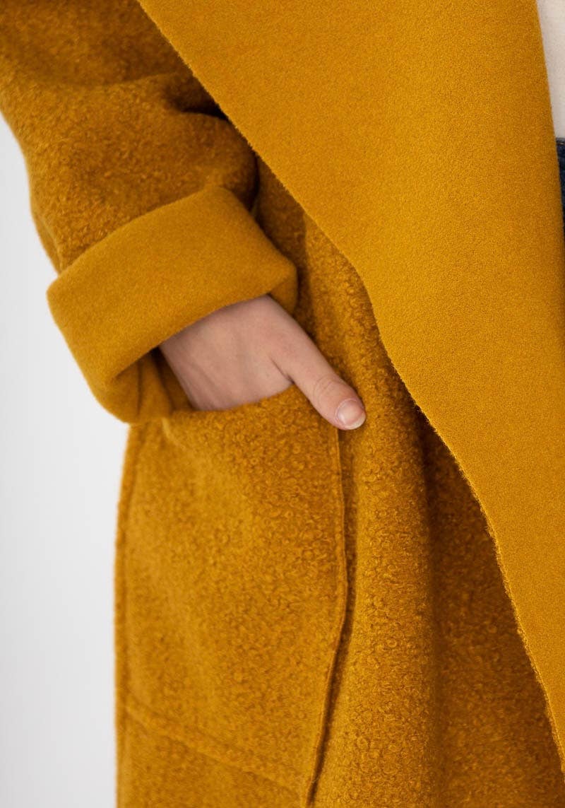 LINEN & COTTON HOUSE - Vente Manteau – femme - VESTE BOUCLETTE MATIERE RESPONSABLE + SIZE  35122 71