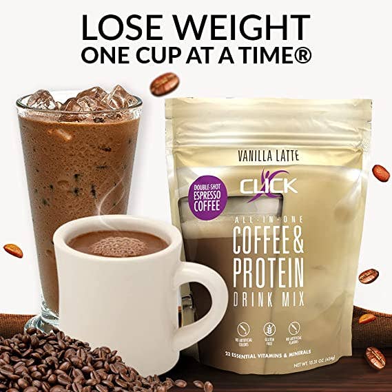 CLICK Coffee Protein Drink - Wholesale Protein/Superfood Powder - CLICK Coffee Protein Powder Meal Replacement, Vanilla Latte4
