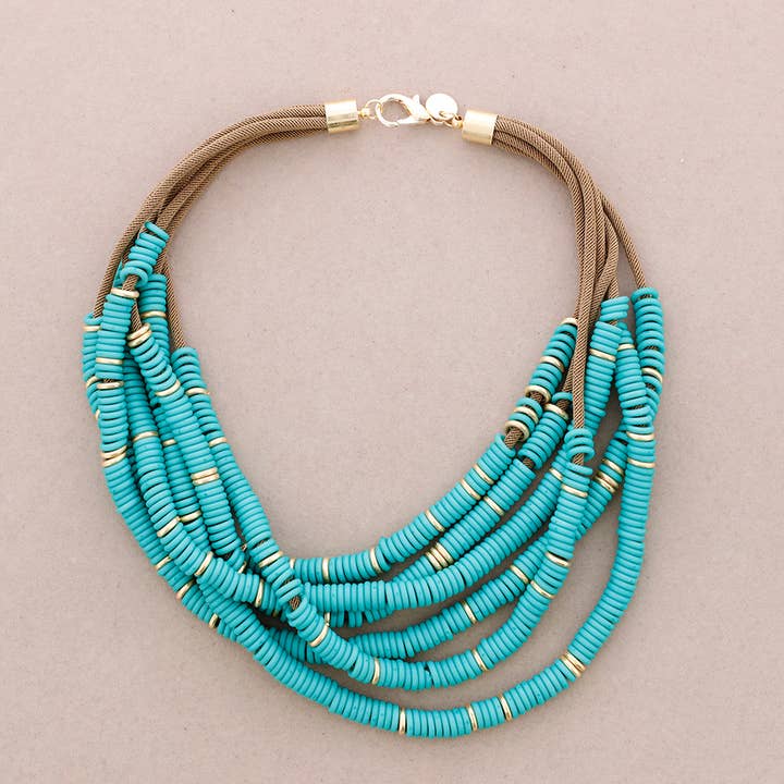 Sonata - Vendita all'ingrosso Collane di perline/perle - Collana di sei fili di perline in resina4