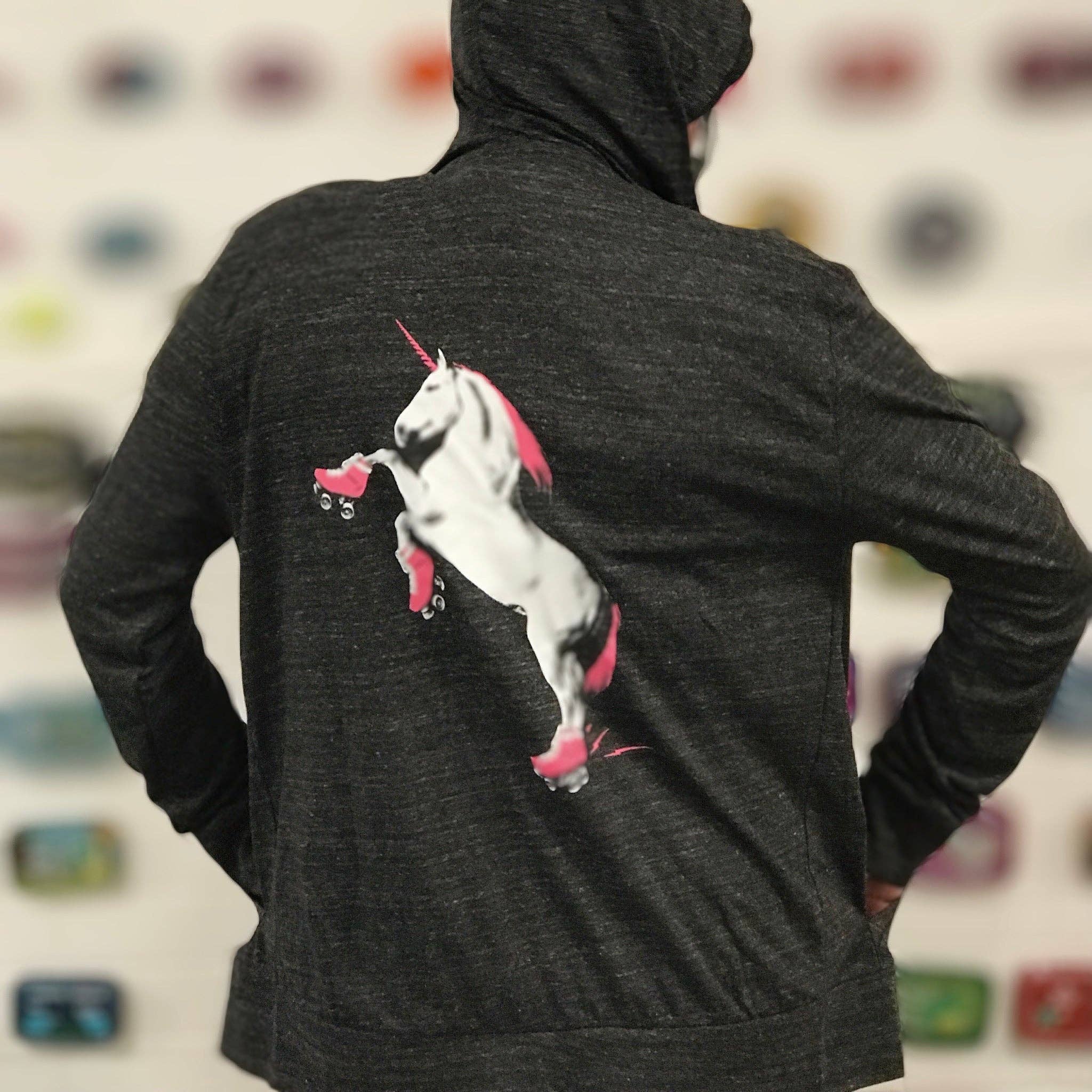 Ugly Baby - Wholesale Hoodie - Unisex - Hoodie - Roller Skating Unicorn1