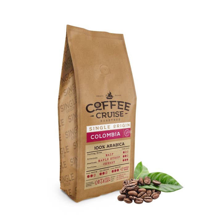 COFFEE CRUISE Colombia Coffee Beans 1kg - Medium Roasting - Aroma Berries - 100% Arabica for wholesale by Lukata LTD