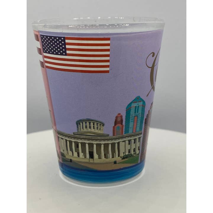 7 Star - Venta al por mayor Vaso de chupito - Vaso de chupito Ohio «COLUMBUS»,3