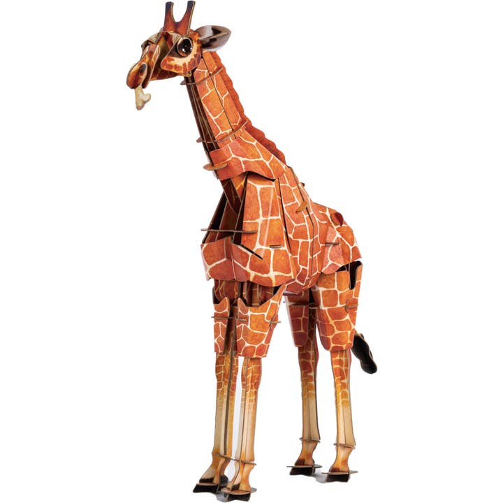 Giraffe 3D Kraft Paper Puzzle for wholesale by Makebug