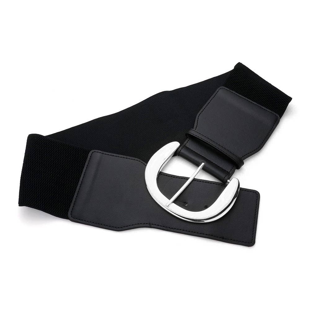 Sensibling Corp. – Engroshandel Bælte - Dame – Elastisk bælte med overdimensioneret spænde3