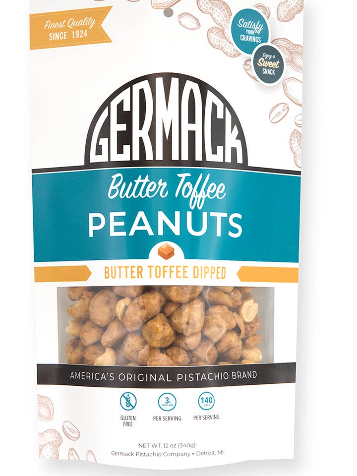 Arachides - Caramel au beurre - 12 oz. pour la vente par Germack Pistachio Company