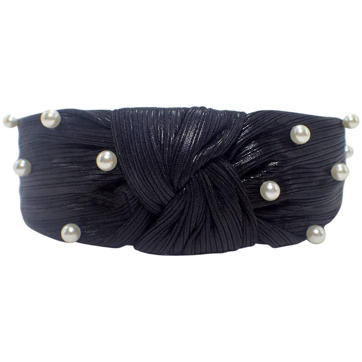 Topkids Accessories - Wholesale Fashion Headband - Women's - Metallic Pearl Knot Alice Bands Adult Women, Hair Accessories for Women, Hair Bands for Women, Thick Headband, Womens Headbands, Head Bands Adult Women, Wide Headbands2