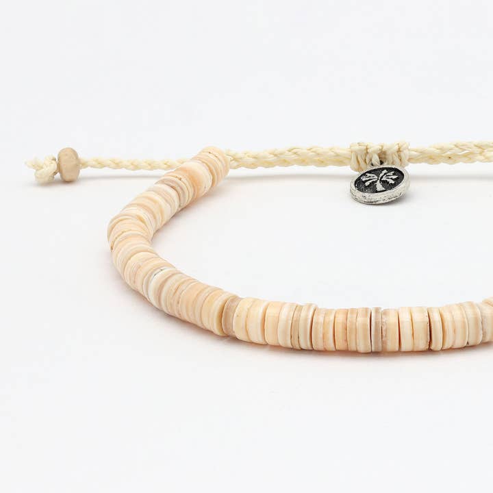 Pineapple Island - Venta al por mayor Pulsera tobillera - Tobillera Ahiki Natural Bead, tobillera de playa de Pineapple Island