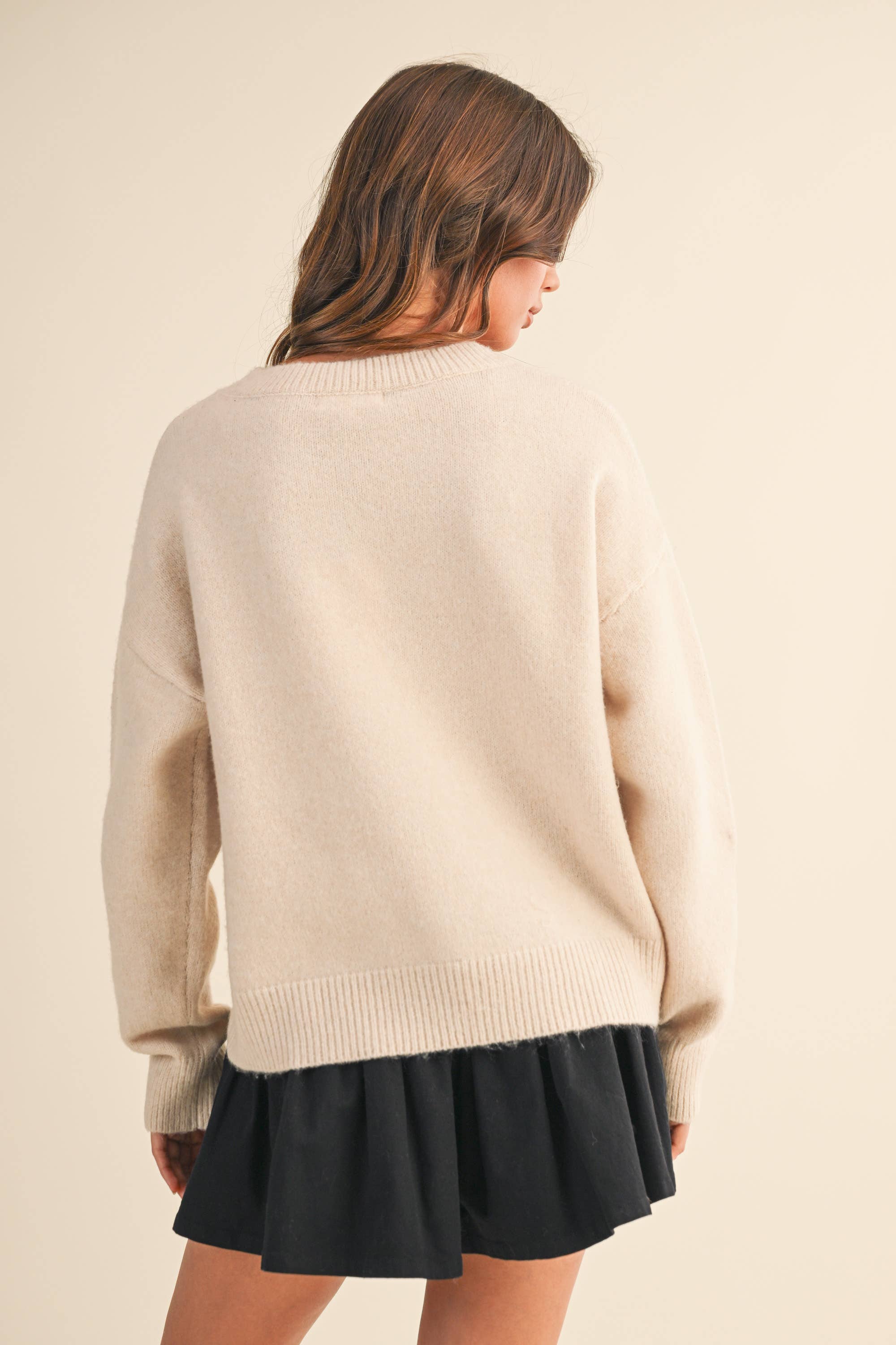 Klesis - Vente Pull en maille – femme - IT4429 87 HAUT EN MAILLE AVEC CONTRASTE DE DENTELLE6