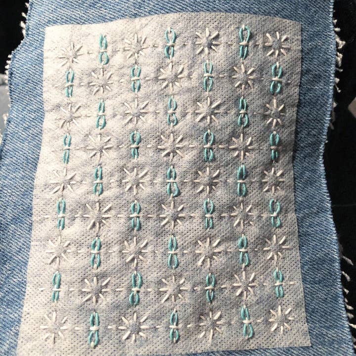 Wrenbirdarts - Wholesale Craft Sewing Kit - Washable Mending Transfers Set #2 Red Patterns