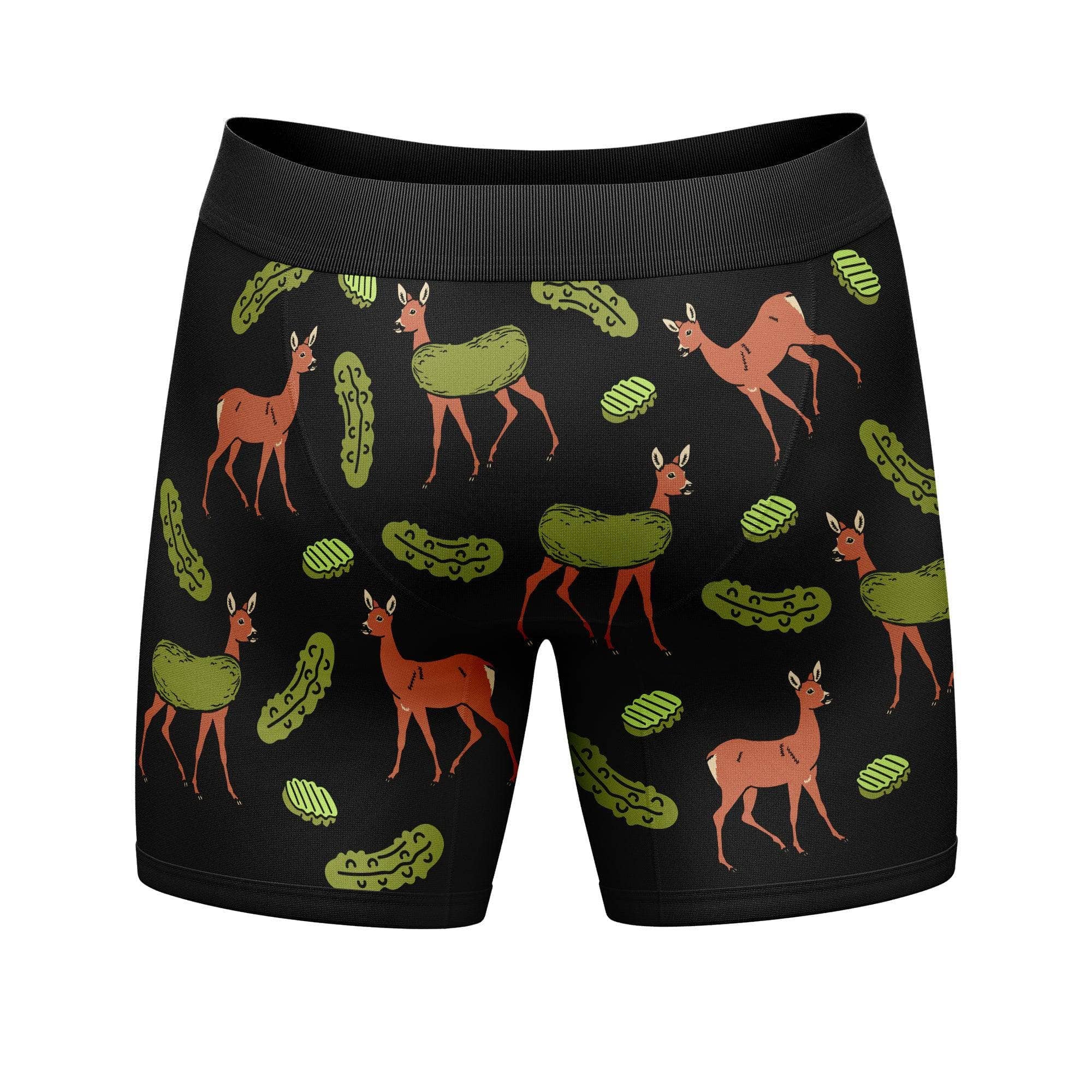 Black Dill Doe Funny Boxer Briefs Hilarious Underwear Deer Joke for wholesale on Faire2