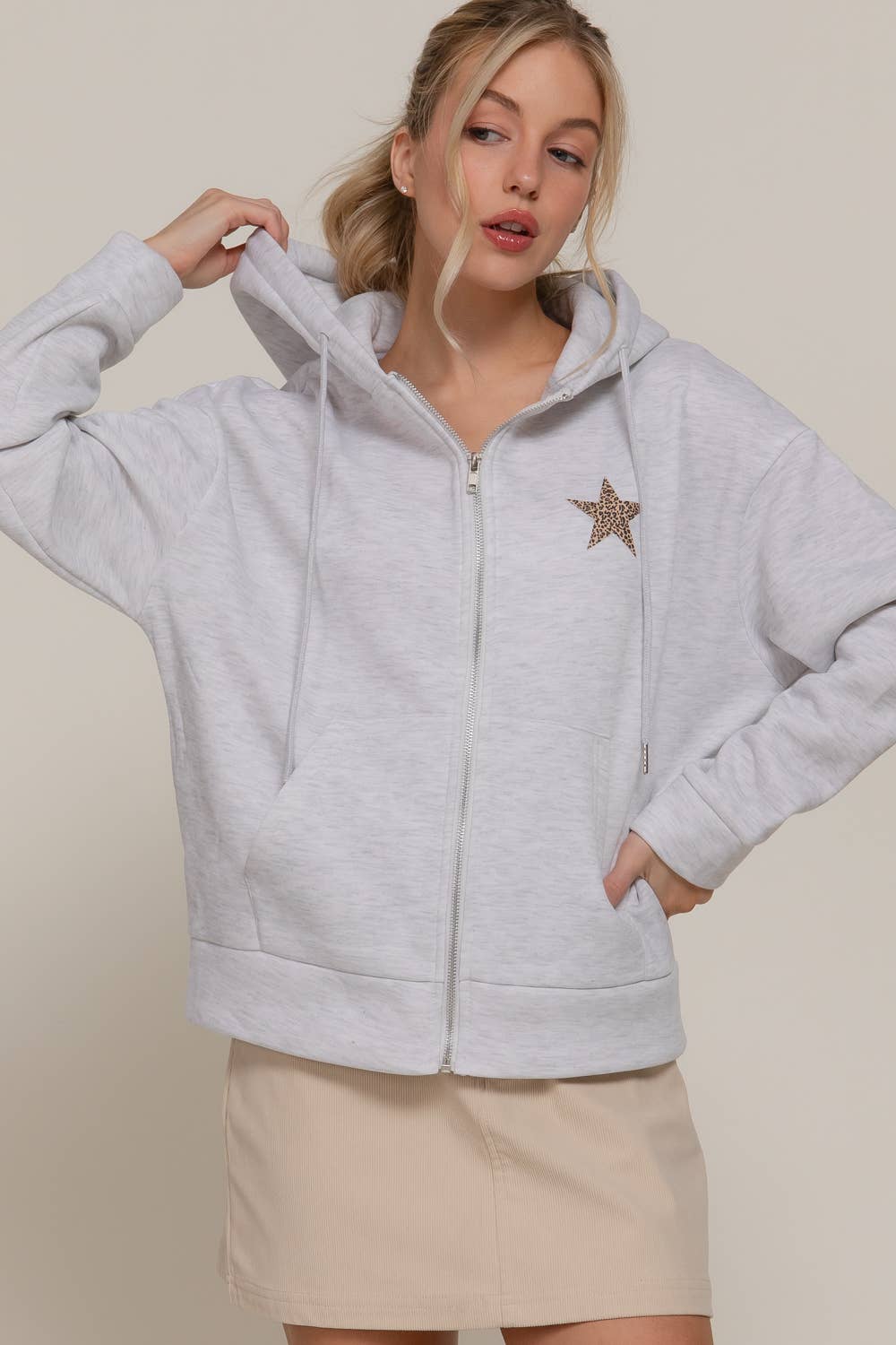 Active Basic | Active USA - Wholesale Hoodie - Women's - Long Sleeve Front & back Print Zip-Up Hoodie Jacket15