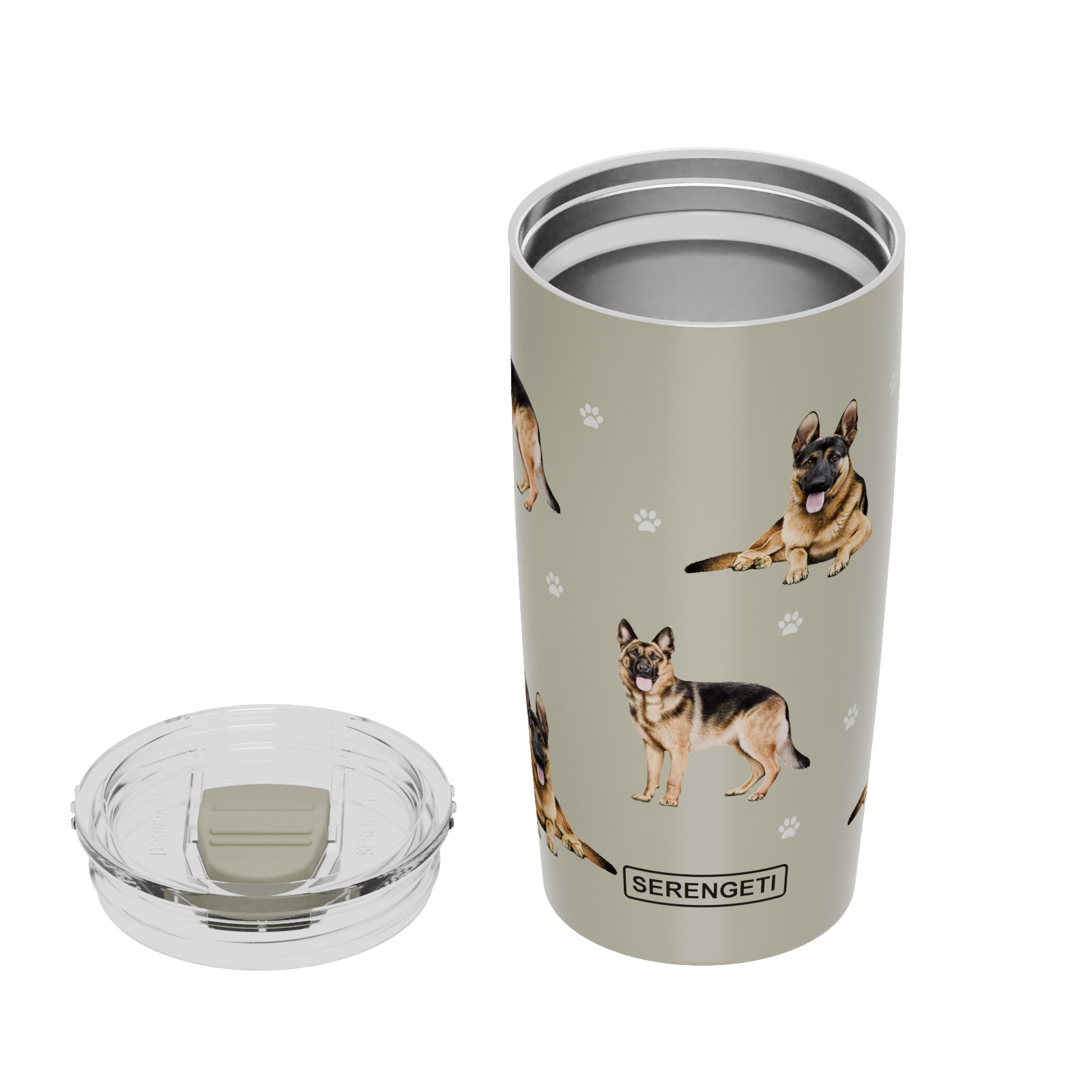 E&S Pets - Wholesale Insulated Mug/Tumbler - 3D Printed - German Shepherd  - Tumbler, Leak-Proof, Durable3