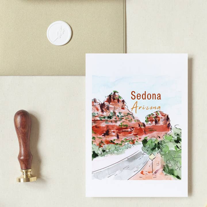 Maria Langgle - Wholesale Everyday Greeting Card - Sedona Greeting Card with Envelope 5x74