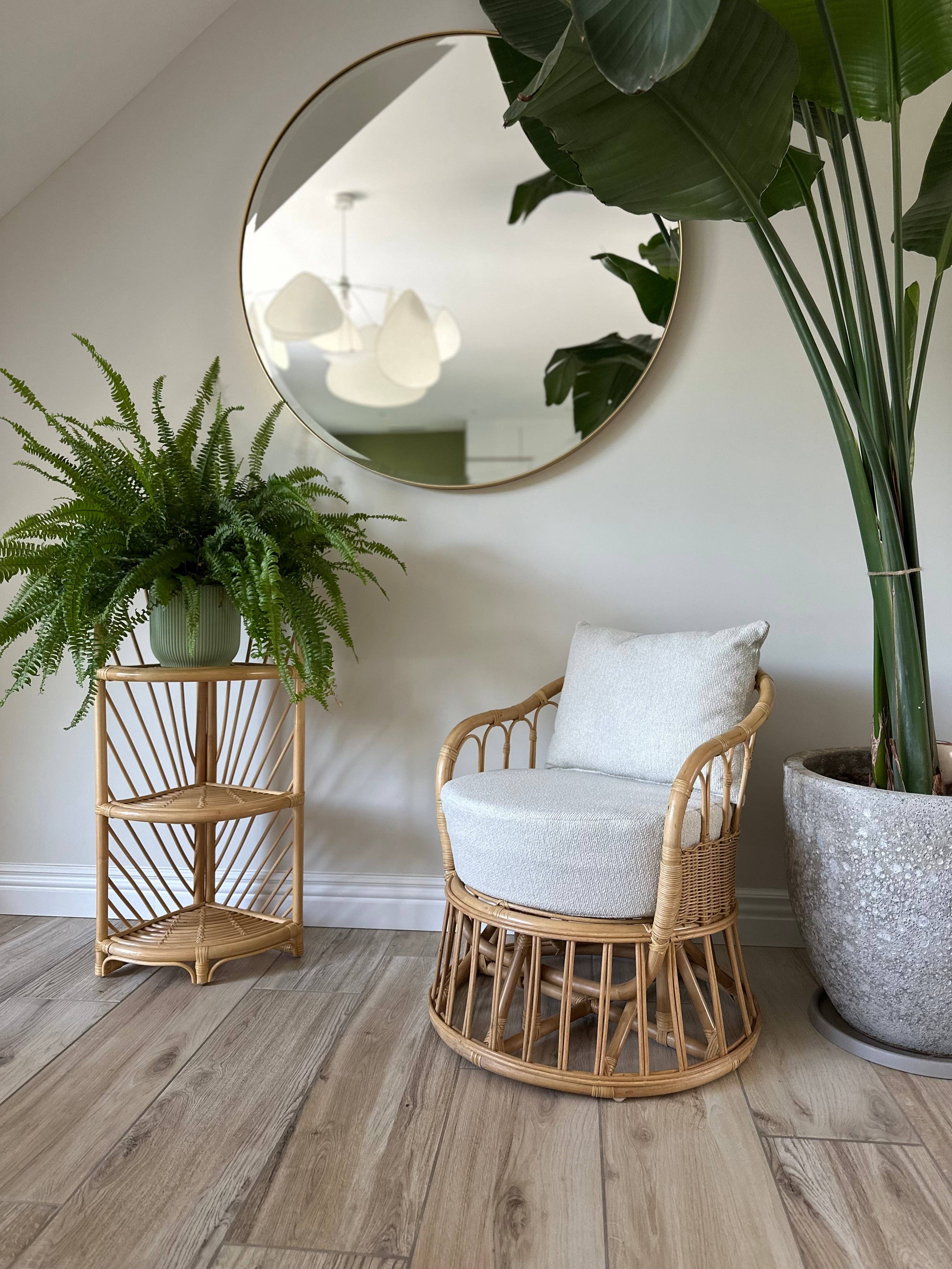 Nordlys - Wholesale Chair - PALOPO Natural Rattan and Beige Fabric Armchair4