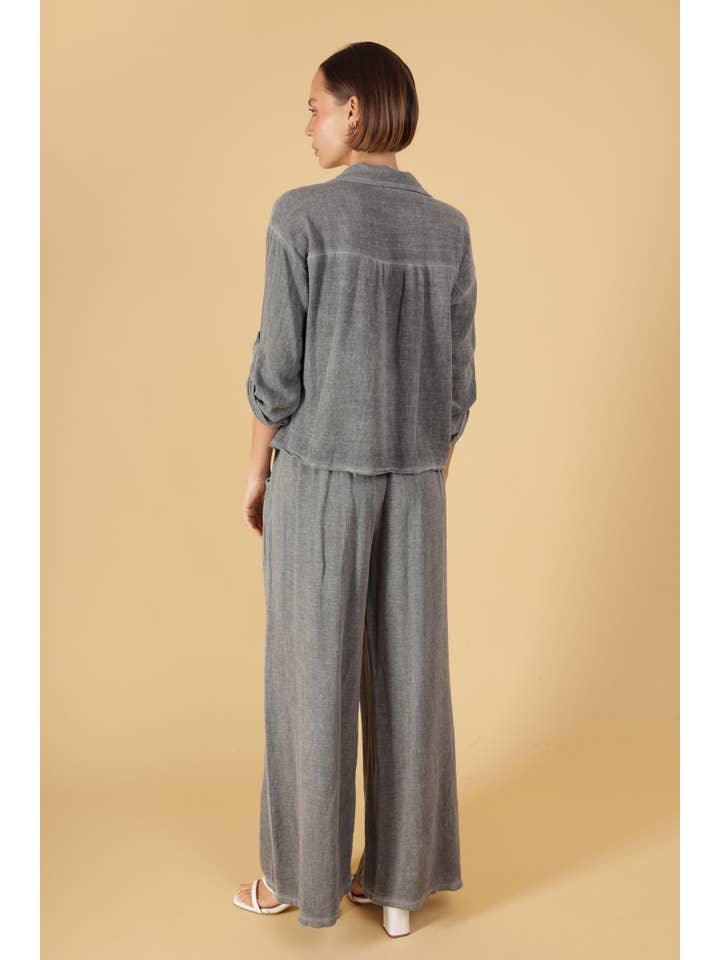 Shyloh – wholesale Buttoned-down shirt – Women's – Linen cotton top 1578211