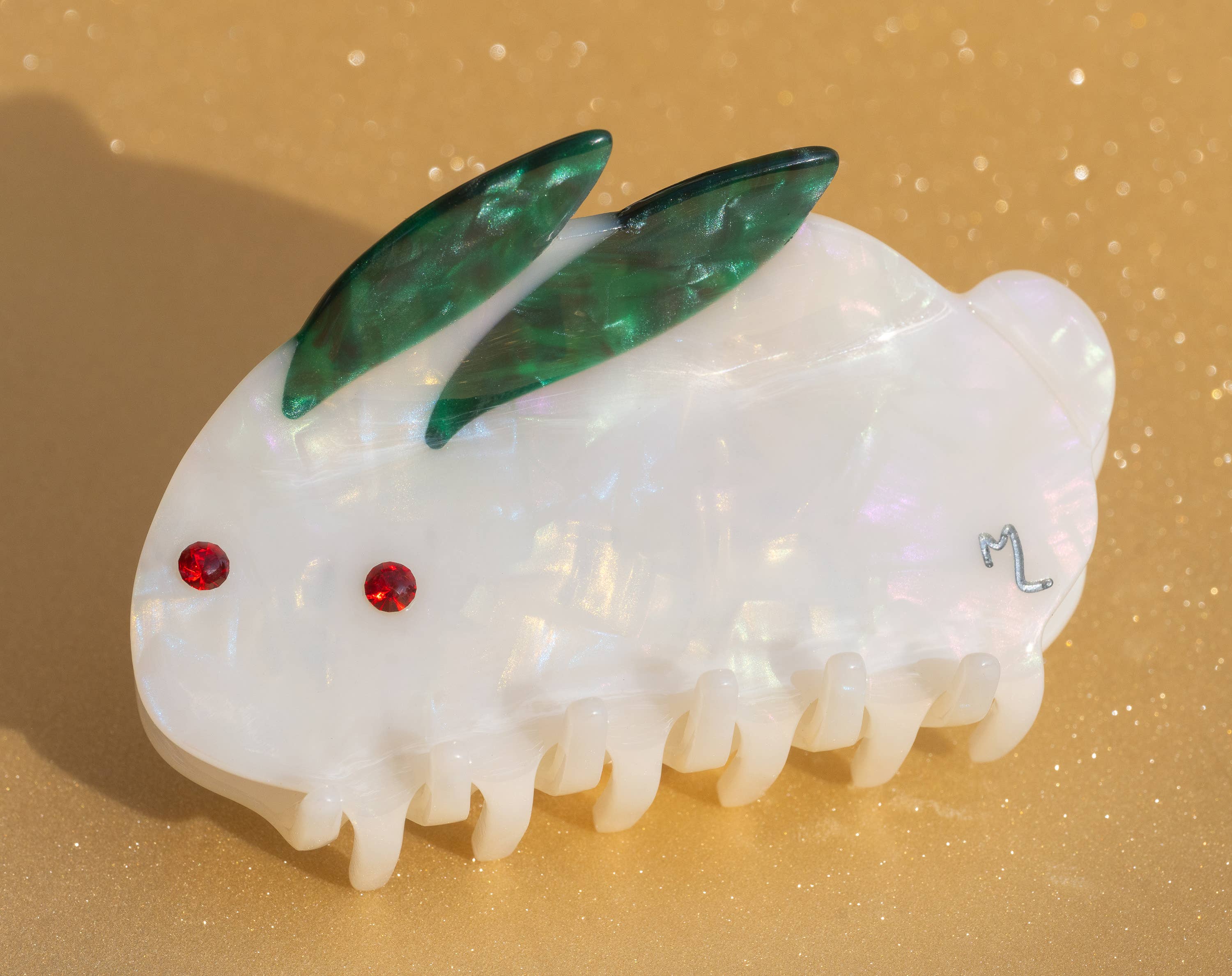 Paper Spaceship by Maile Lani - Wholesale Hair Clip - Women's - Yuki Usagi Japanese Snow Rabbit Hair Claw Small 1