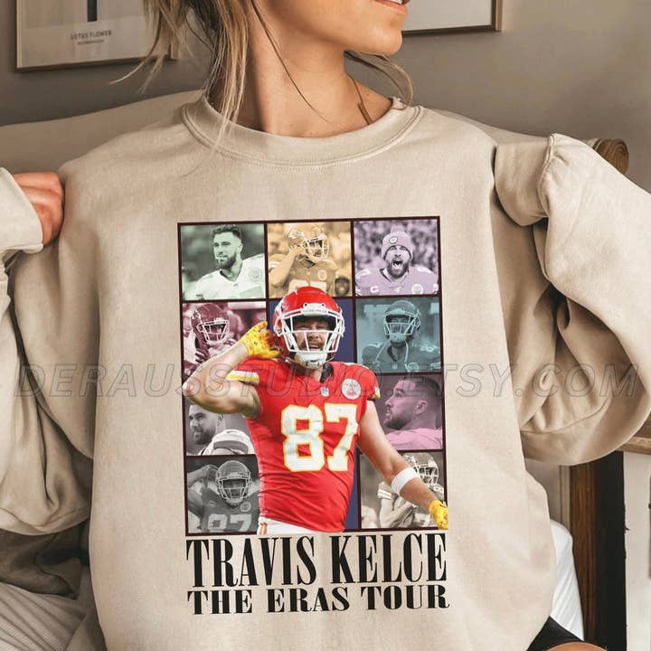Travis kelce era crewneck for wholesale by Let's Go Boho Boutique