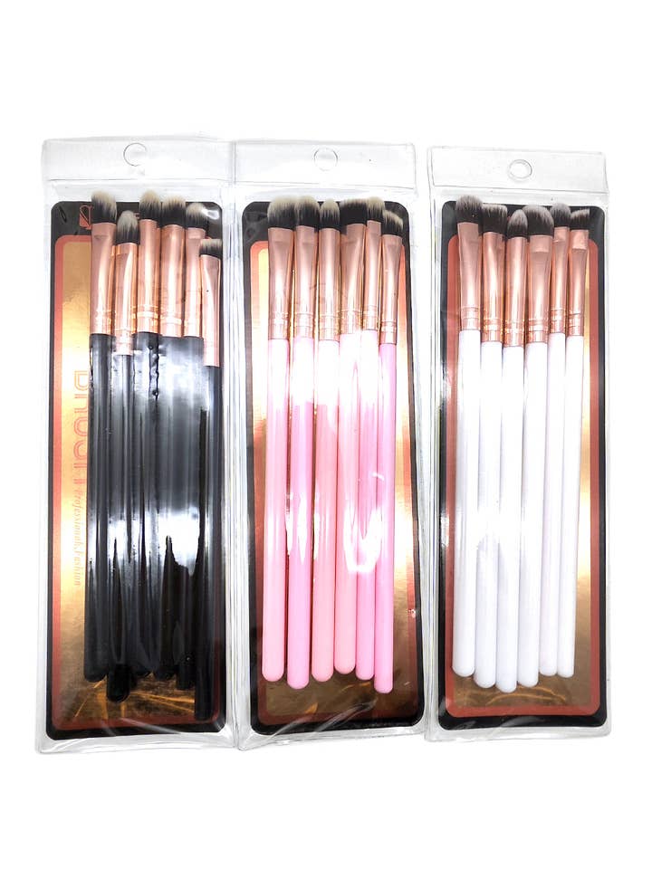 6 Pieces Makeup Brush Set for wholesale by Lucylou Collection