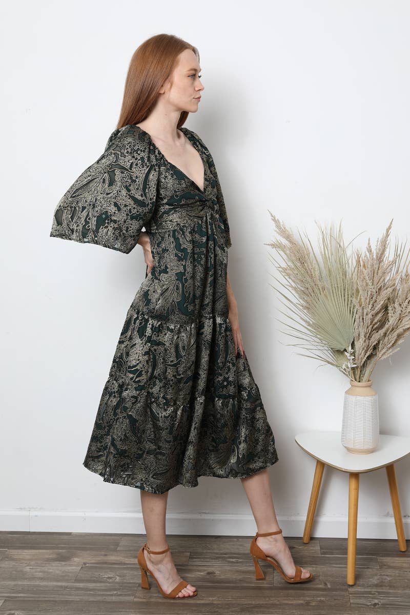 ANGIE - Vendita all'ingrosso Vestito - Donna - F4J02-S914 TWIST FRONT MAXI CON SPACCO2