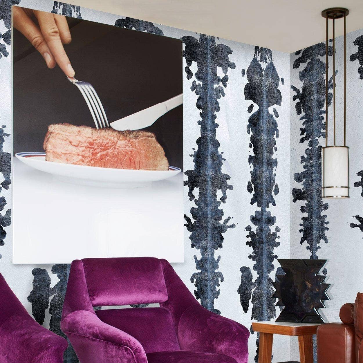 Wallpapers4Beginners – wholesale Tapetrulle – Svartvita bläckfläckar tapet6