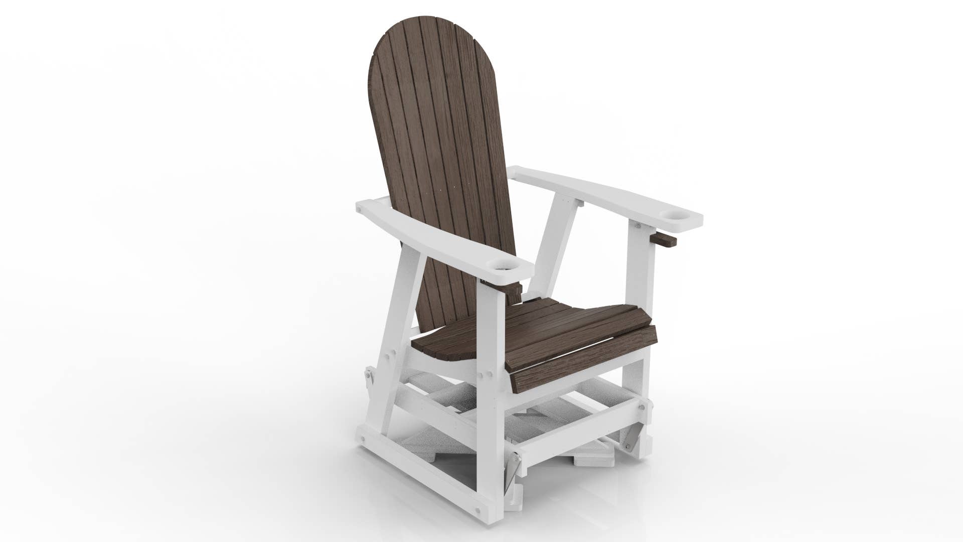 Evergreen Patio - Vente Chaise Adirondack - Planeur pivotant en polyéthylène22