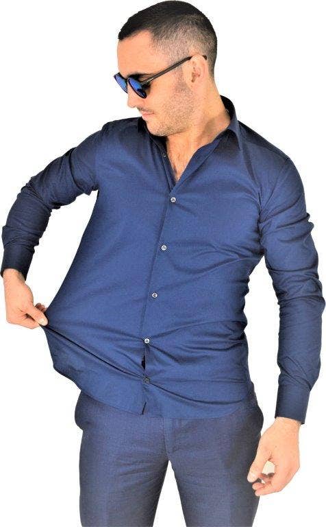 GHILARDI 1940,  E. MECCI - Wholesale Shirt - Men's - Men's shirt in super stretch stretch Made in Italy6
