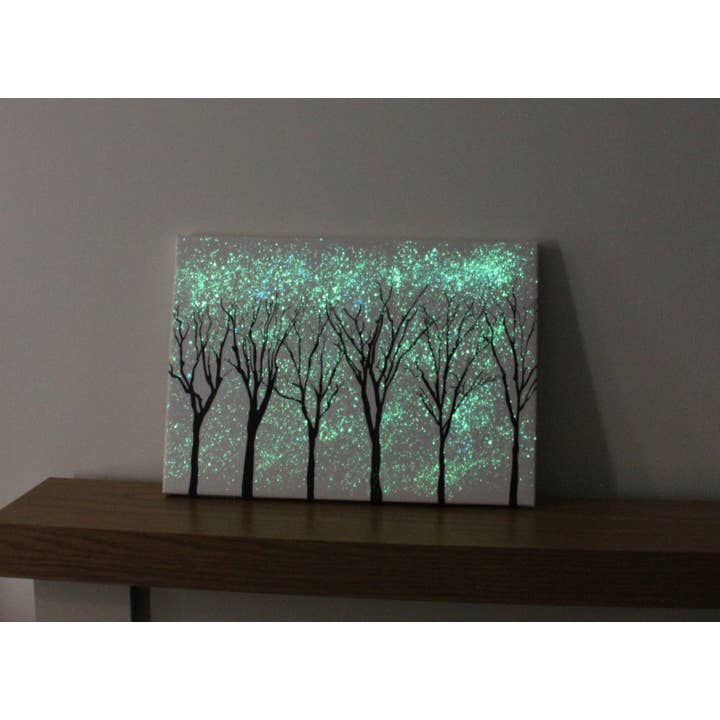 Glow in the dark trees canvas for wholesale by Glow Galaxy