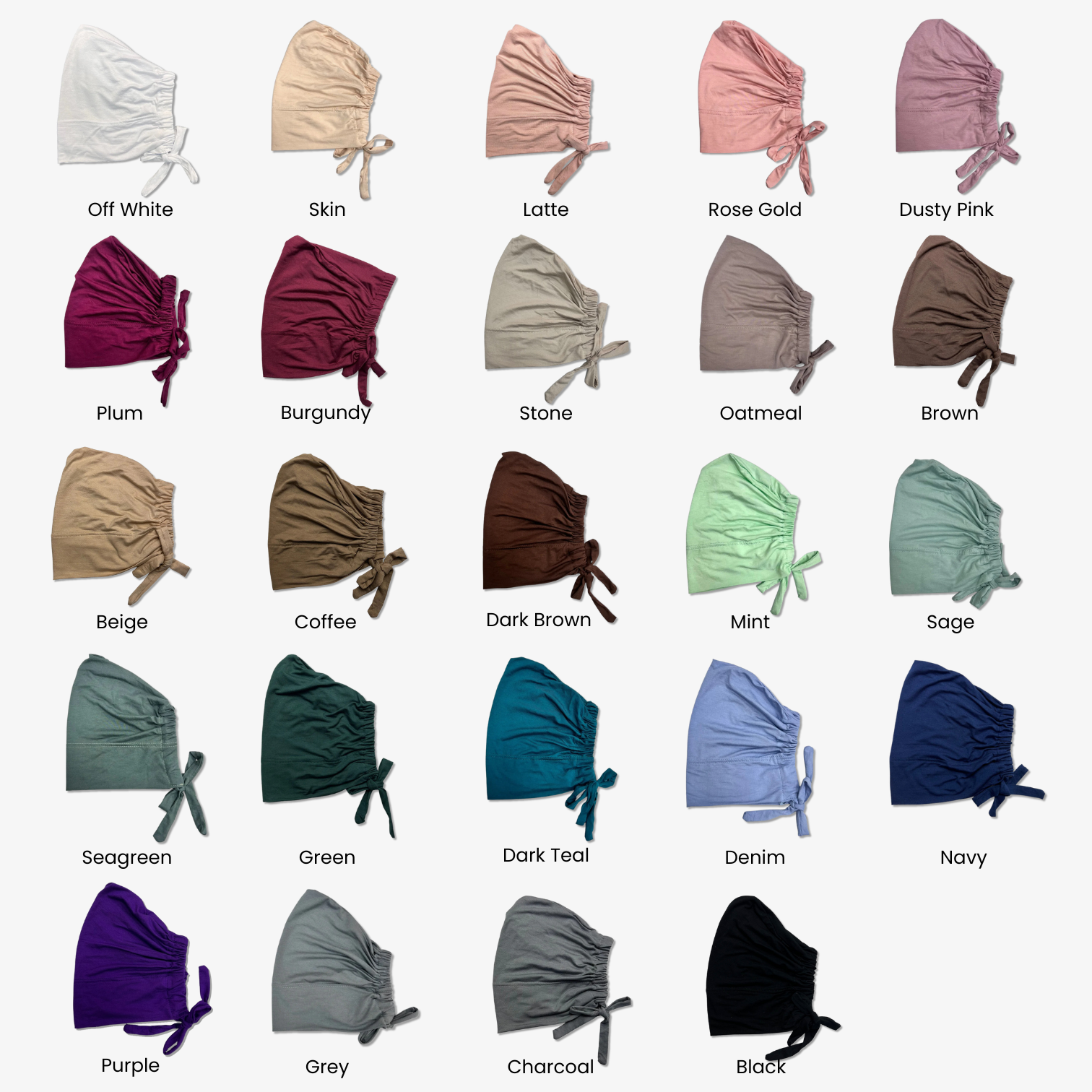 Lili Scarves (US Duty Free) - Wholesale Hijab - Women's - Recycled Bamboo Viscose Under Cap - Adjustable Tie-back24