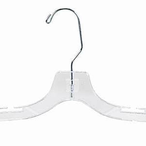 Children's Clear Plastic Dress Hanger - 12" for wholesale by Only Hangers
