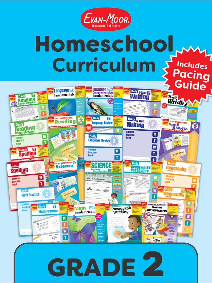 Homeschool Curriculum, Grade 2 for wholesale by Carson Dellosa Education