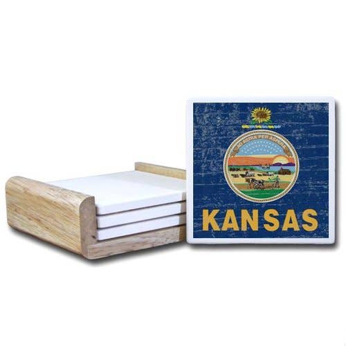 C1681- Drapeau de l'État du Kansas pour la vente par Paint The Town