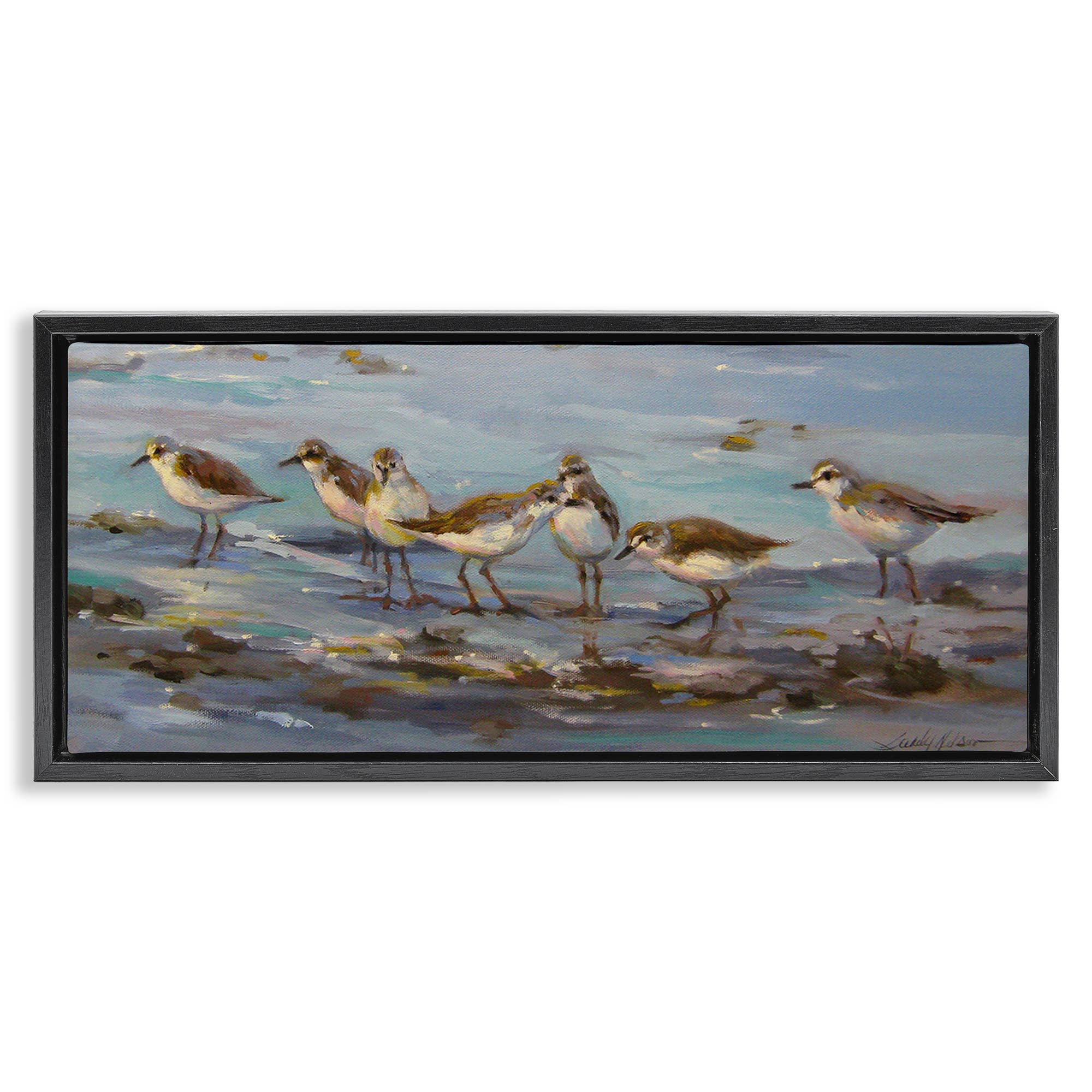 Stupell Industries - Wholesale Wall Sign - Sandpiper Flock on Shore - Framed Wall Art26