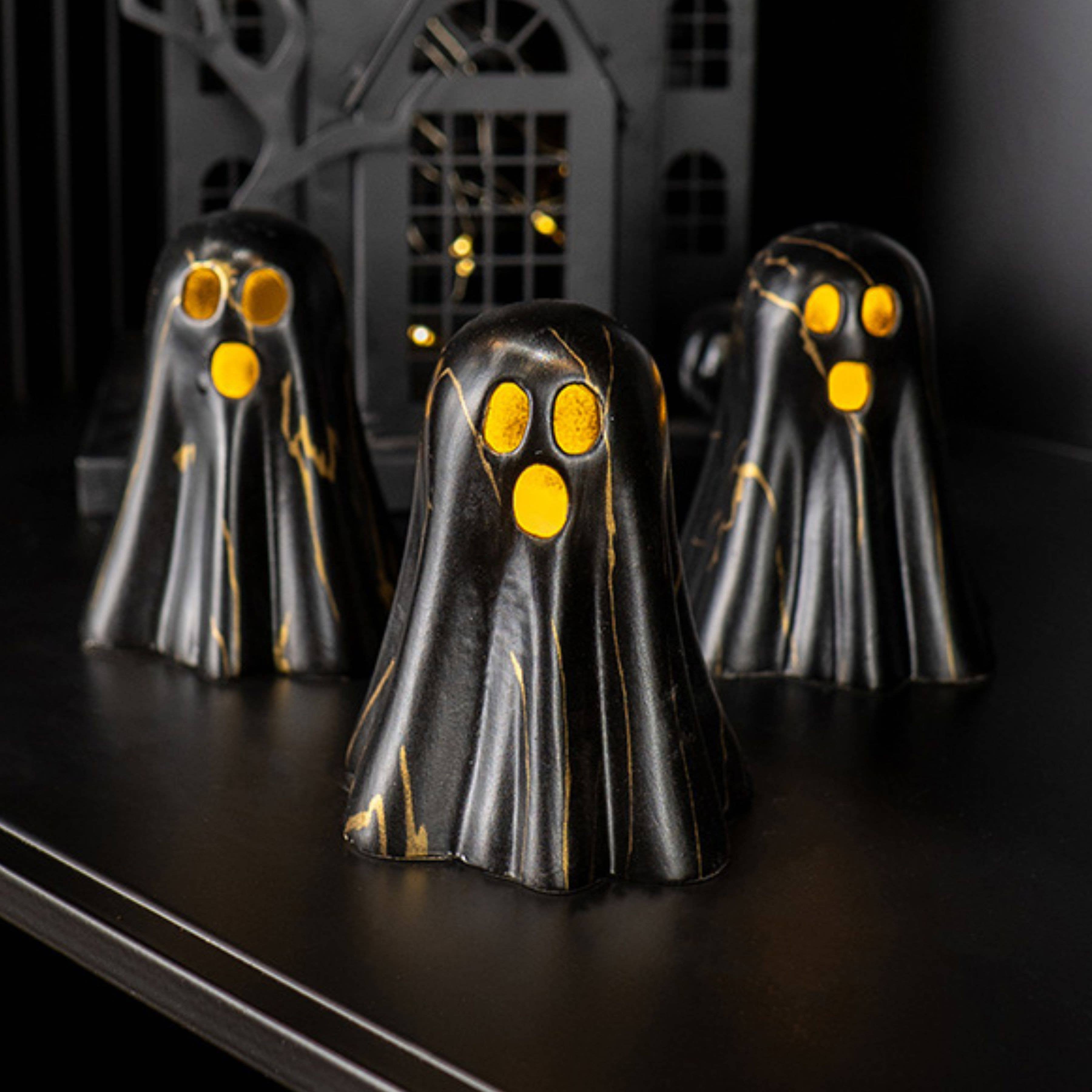 DesignStyles Home - Wholesale Decorative Figurine - Becki Owens Set of 3 Marble Light Up Ghosts0