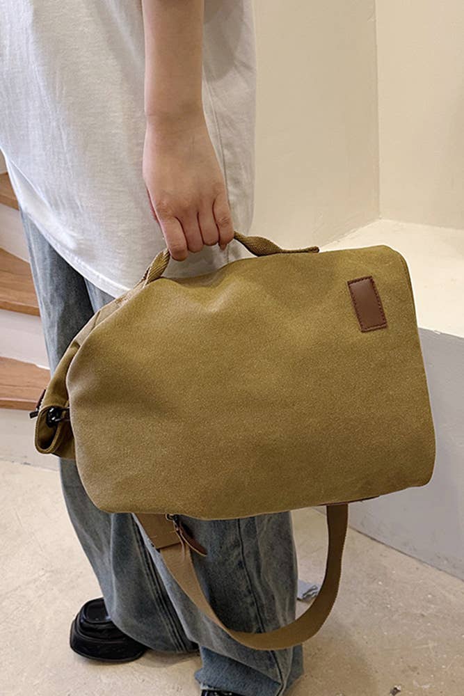 UNISHE – Mochila - Mulher por atacado – Sling Sling Lona Grande Capacidade MOQ 3pcs ZYB0271