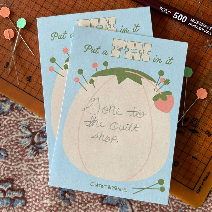 Cotton and Ochre - Wholesale Notepad - Put a Pin in it Notepad2