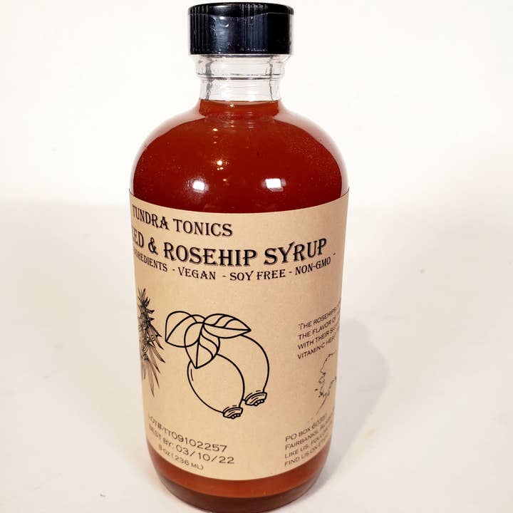 Tundra Tonics - Wholesale Gearomatiseerde siroop - Wilde rozenbottel, Alaskan Alsem, Raw Fireweed Honingsiroop6