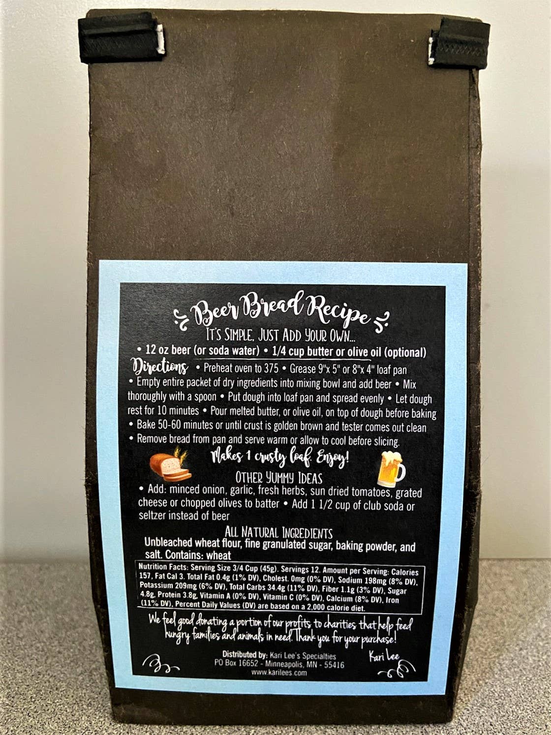 Kari Lee's Specialties - Vente Mélange pour pain - Mélange de pain de bière1